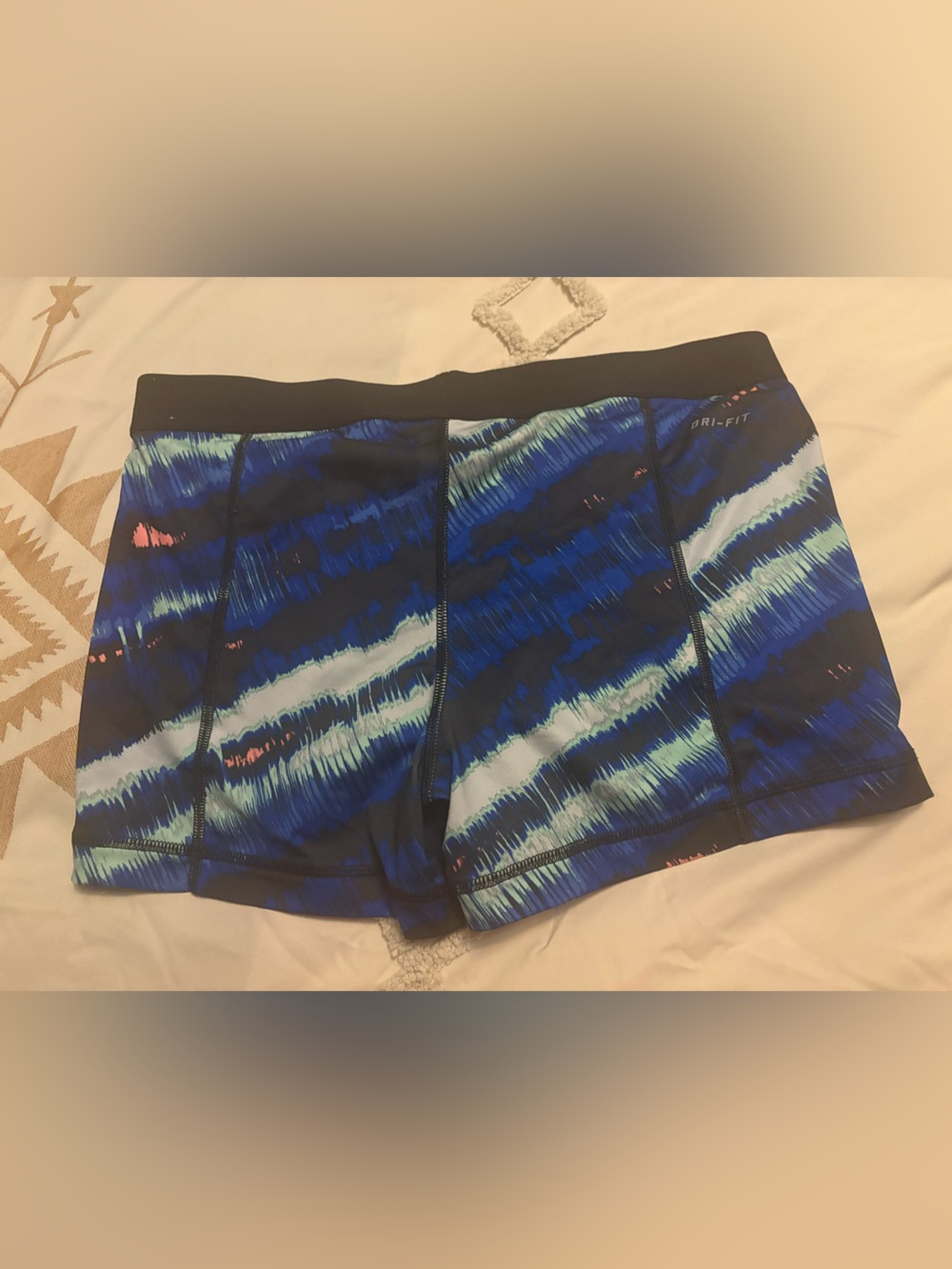 Nike Blue & Black Patterned Women’s Spanx